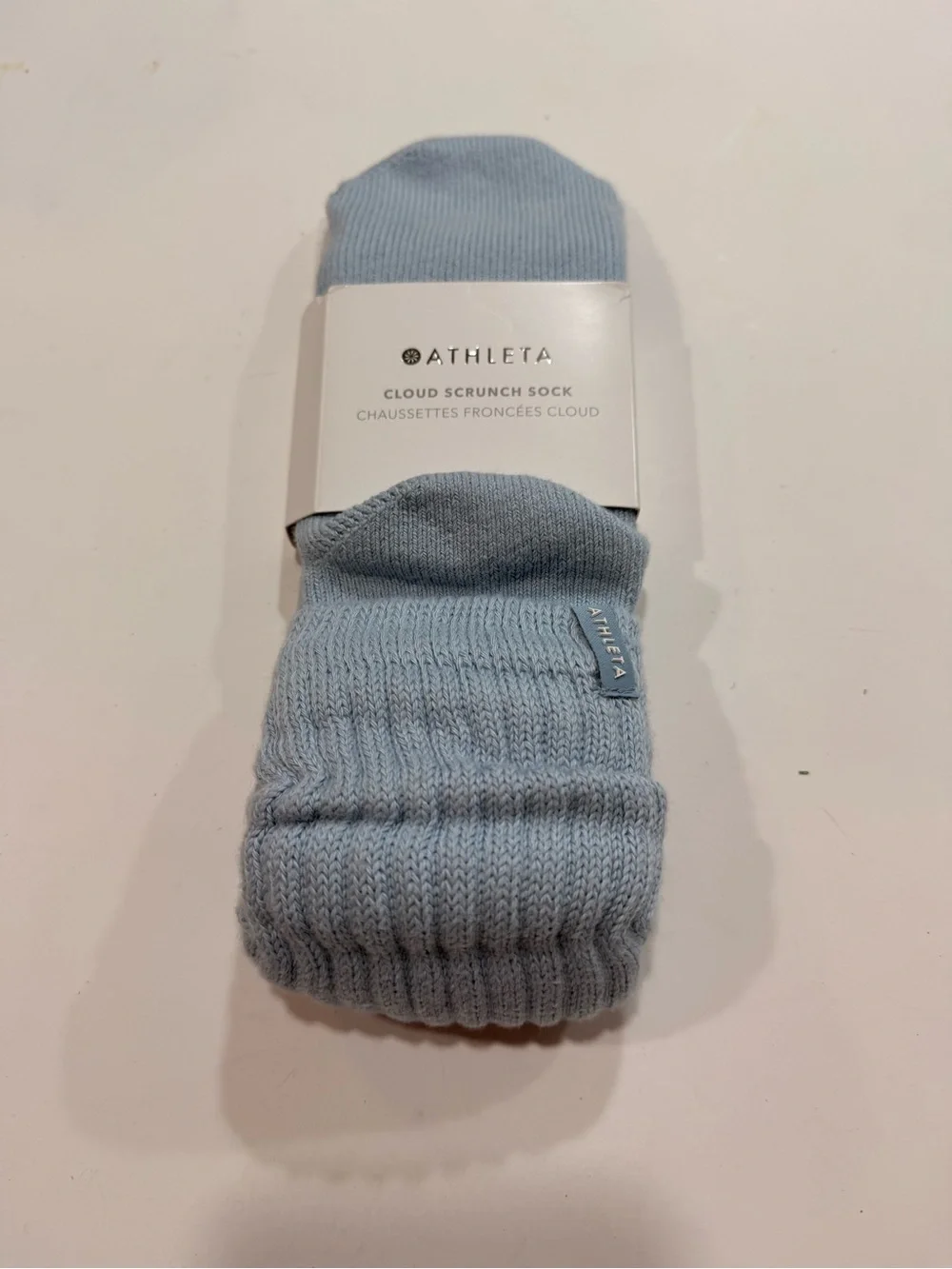 Athleta Cloud Scrunch Sock - Pale Blue